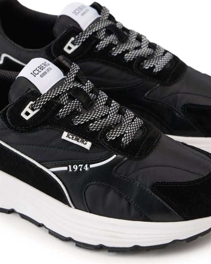 Iceberg Zwarte en witte hardloopschoenen