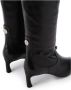 Iceberg Zwarte leren dij-hoge laarzen Black Dames - Thumbnail 4