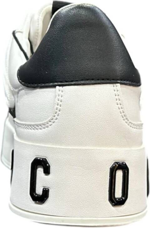 Icon Denim Witte en Zwarte Logo Sneaker White Heren