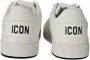 Icon Denim Witte Sneaker met Maxi Logo Belettering White Heren - Thumbnail 3