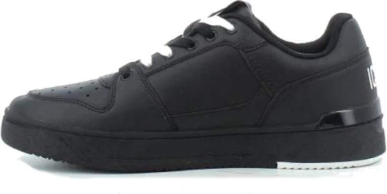 Icon Denim Zwarte Maxi Logo Sneaker Black Heren