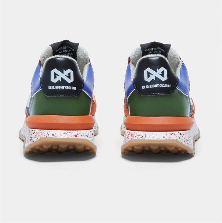 Id.eight Diepblauwe Sneaker met Uniek Design Multicolor Unisex