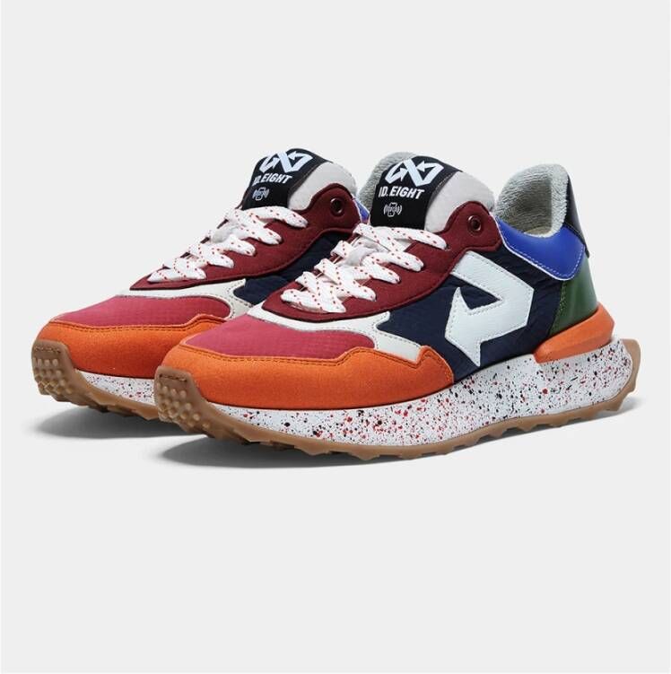 Id.eight Diepblauwe Sneaker met Uniek Design Multicolor Unisex