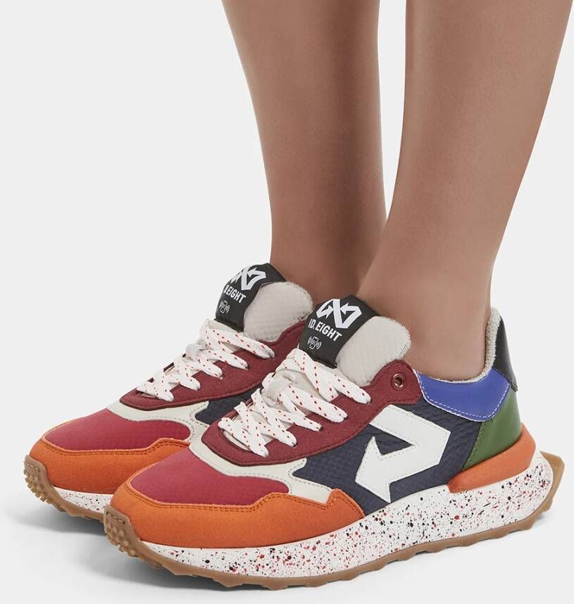 Id.eight Diepblauwe Sneaker met Uniek Design Multicolor Unisex