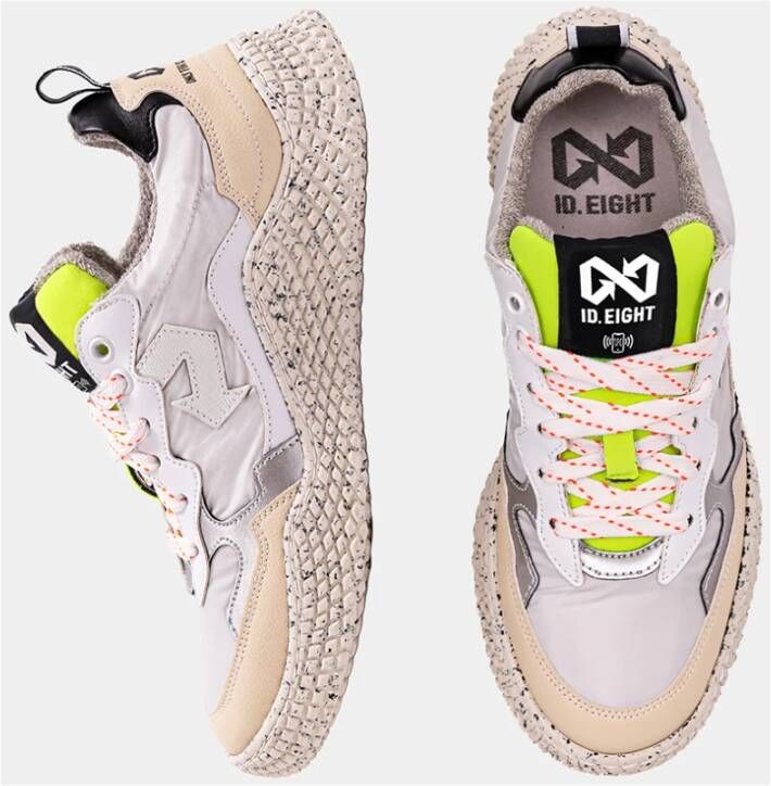 Id.eight Witte Gekreukelde Cocktail Schoenen Gangnam Stijl Multicolor Unisex