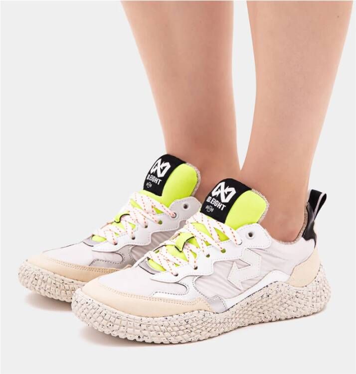 Id.eight Witte Gekreukelde Cocktail Schoenen Gangnam Stijl Multicolor Unisex