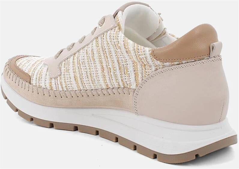 Igi&Co Beige Geweven Stof Sneakers