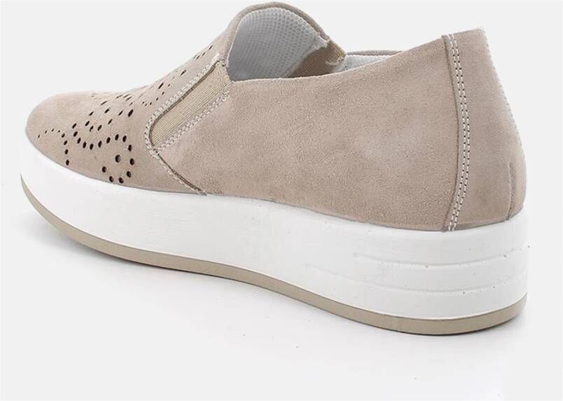 IGI&Co Beige Leren Tennissneakers Beige Dames