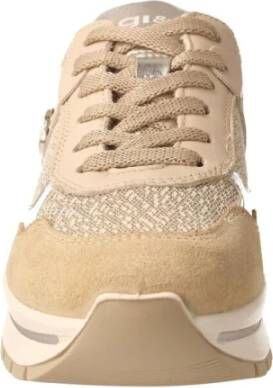 Igi&Co Beige suède en leren sneakers