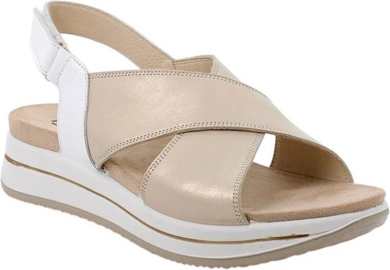 Igi&Co Casual Dames Gouden Leren Sandalen