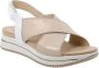 Igi&Co Casual Dames Gouden Leren Sandalen - Thumbnail 2