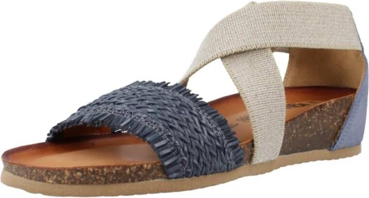 IGI&Co Stijlvolle Platte Sandalen voor Vrouwen Blue Dames
