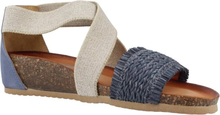 IGI&Co Stijlvolle Platte Sandalen voor Vrouwen Blue Dames