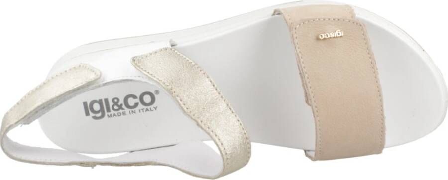 IGI&Co Flat Sandals White Dames
