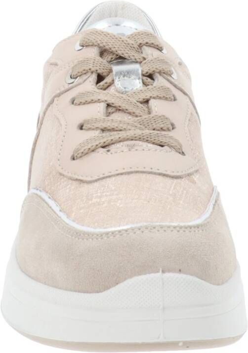 IGI&Co Leren en Stoffen Dames Sneakers Beige Dames