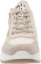 IGI&Co Leren en stoffen damessneakers Beige Dames - Thumbnail 3