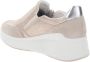 IGI&Co Leren en stoffen damessneakers Beige Dames - Thumbnail 7