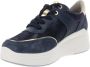 IGI&Co Leren en stoffen damessneakers Blue Dames - Thumbnail 4