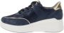 IGI&Co Leren en stoffen damessneakers Blue Dames - Thumbnail 5