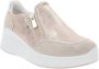 IGI&Co Leren en stoffen damessneakers Beige Dames - Thumbnail 11