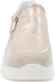 IGI&Co Leren en stoffen damessneakers Beige Dames - Thumbnail 12