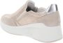 IGI&Co Leren en Stoffen Rits Sneakers Beige Dames - Thumbnail 6