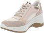 IGI&Co Leren en stoffen sneakers voor vrouwen Beige Dames - Thumbnail 4