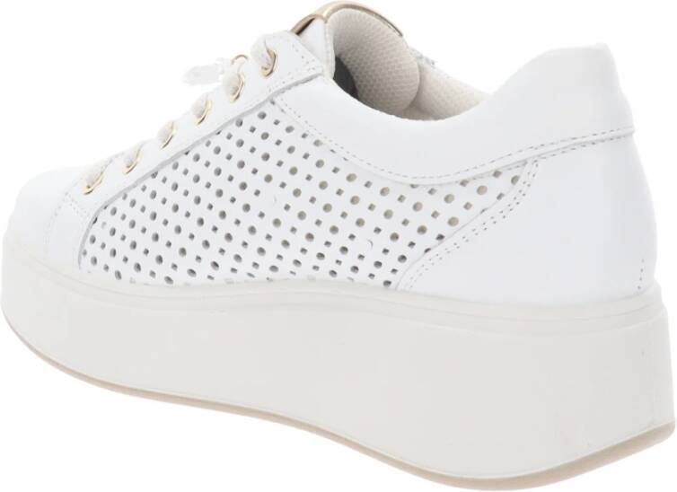 IGI&Co Leren Vetersneakers White Dames