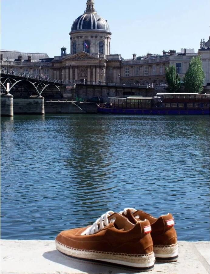 Ines De La Fressange Paris Bruine Suède Touwzool Sneakers Brown Dames