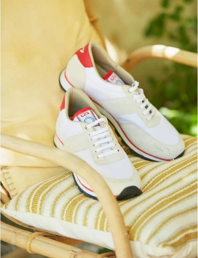 Ines De La Fressange Paris Canvas en Leren Sneakers Multicolor Dames