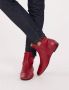 Ines De La Fressange Paris Elegant Flat Boot Elegante Platte Laars Red Dames - Thumbnail 6