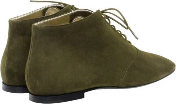 Ines De La Fressange Paris Khaki suède richelieu Green Dames