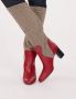 Ines De La Fressange Paris Rode Tweed Hoge Hak Laars Multicolor Dames - Thumbnail 7