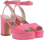 Ines De La Fressange Paris Roze Patent Platform Sandaal Pink Dames - Thumbnail 2