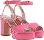 Ines De La Fressange Paris Roze Patent Platform Sandaal Pink Dames - Thumbnail 2