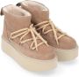 Inuikii Lage Platform Sandalen Beige Dames - Thumbnail 4