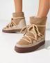 Inuikii Classic Wedge snowboot van schapenvacht met leren details - Thumbnail 4