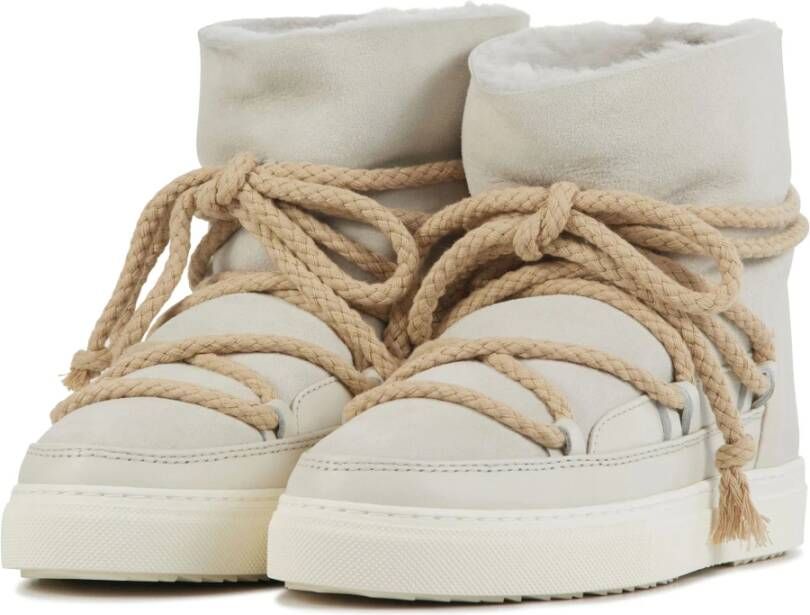 Inuikii Gebroken Witte Enkellaarsjes White Heren