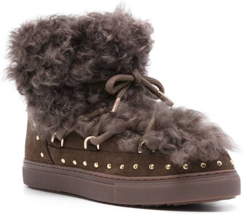 Inuikii Gekrulde Lange Laarzen Gray Dames