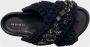 Inuikii Geweven Stenen Sandalen Black Dames - Thumbnail 7
