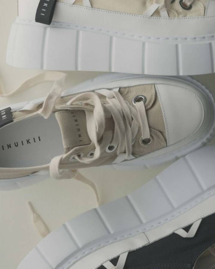 Inuikii Matilda Canvas Low Grijze Schoenen