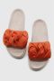 Inuikii Oranje Gerimpelde Band Sliders Orange Dames - Thumbnail 5
