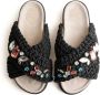 Inuikii Geweven Stenen Sandalen Black Dames - Thumbnail 3