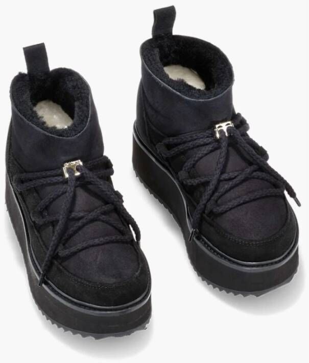 Inuikii Classic Low Platform Sneaker Black Dames