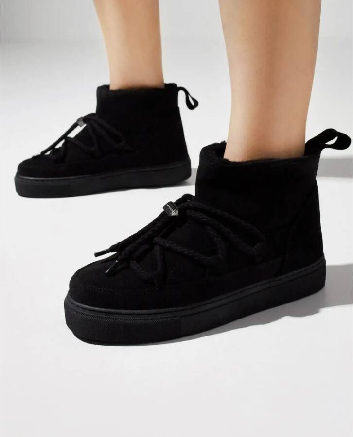 Inuikii Zwarte Suède Snowboots