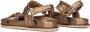 Inuovo Bronzen Geweven Sandalen met Klittenbandsluiting Brown Dames - Thumbnail 9