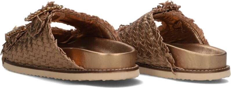 Inuovo Bronzen Sandalen Model 395010 Brown Dames