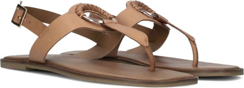 Inuovo Bruine Leren Sandalen Stijlvol Comfortabel Brown Dames