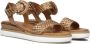 Inuovo Gevlochten Bronzen Sandalen Brown Dames - Thumbnail 8