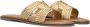 Inuovo Gouden Gevlochten Slippers Yellow Dames - Thumbnail 8